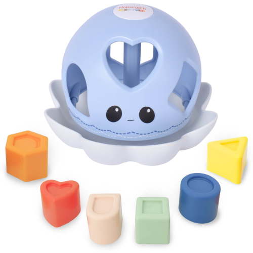 Hopscotch Lane Octotwist - 6 Piece Plastic Shape Sorter Toy for Baby and Toddler Ages 12+ Months