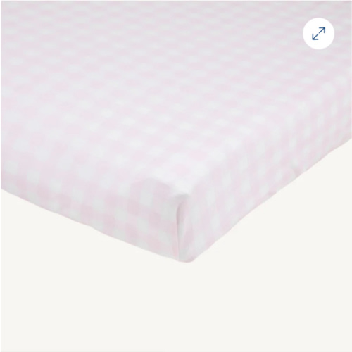 Cheeky Changing Pad Cover - Palm Beach Pink Gingham