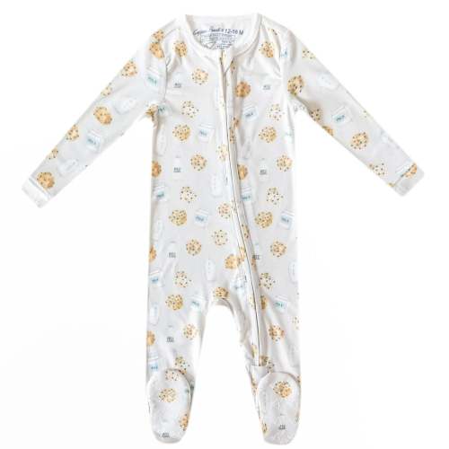 Zip-Up Footie Pajama - Chip