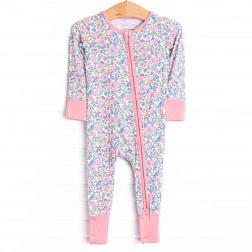 By the Bay Blooms Bamboo Zippy Pajama, Pink – Stitchy Fish