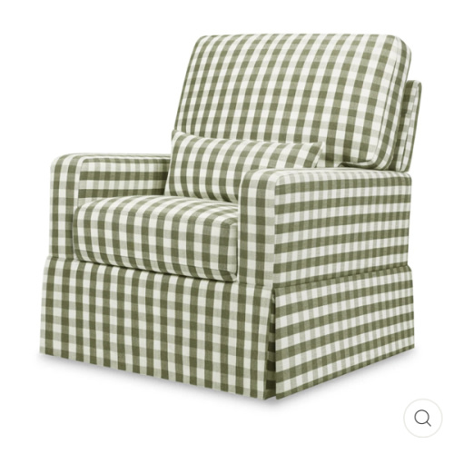 Namesake Crawford Pillowback Comfort Swivel Glider | Modern Nursery™