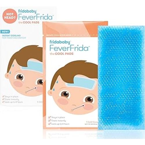 Frida Baby Cool Pads for Kids Fever Discomfort and Headache Relief, 5 Count