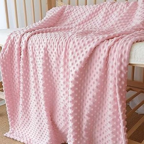 Baby Blanket for Infant Toddler's Crib Cot Stroller for Baby Girls All Season Use(76x102cm Pink Dot) : Amazon.com.au: Baby