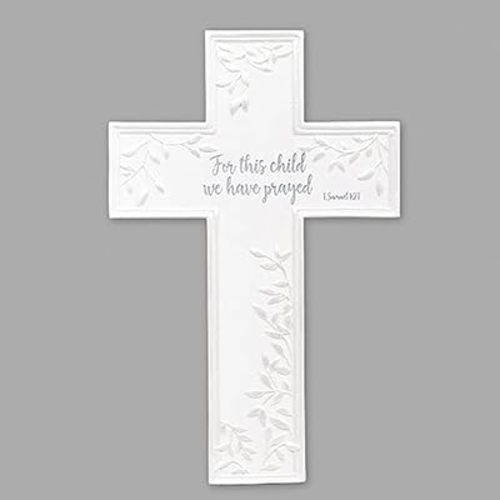 Roman 14164 For this Child Wall Cross, 7.75-inch Height, Resin and Stone Mix