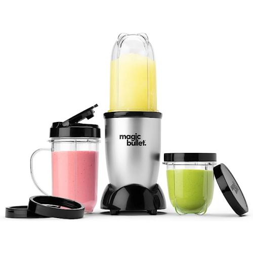 Baby Food Magic Bullet Blender, Small, Silver, 11 Piece Set