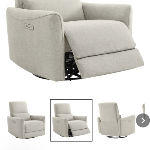 Tracee Power Swivel Nursery Glider Recliner