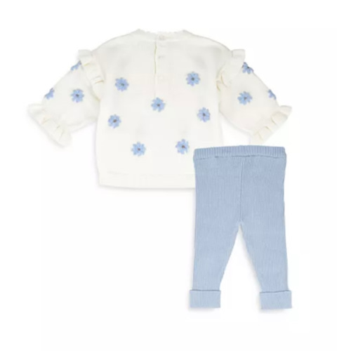 Miniclasx Girls' Ruffled Sweater and Pants Set - Baby