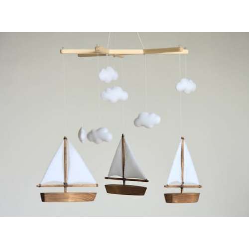 Ocean Baby Mobile, Nursery Mobile, Ship Mobile, Sea Baby Mobile, Nursery Decor, Baby Room Decoration, Sailboat Mobile, Baby Shower Gift - Etsy