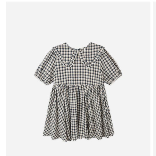 Camille Dress || Navy Check – Rylee + Cru