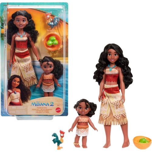 Disney Moana 2 Moana & Simea Sister Set With Fashion Dolls & Accessories