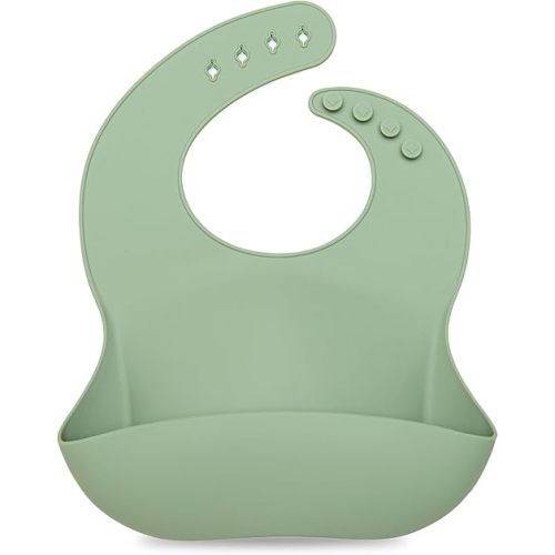 Loulou Lollipop Soft, Waterproof Silicone Feeding Bib