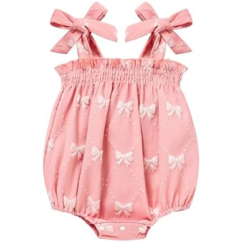 Baby Girl Summer Clothes Newborn Girl Outfits Cute Strap Baby Girl Romper Jumpsuit Infant Floral One Piece Bodysuit