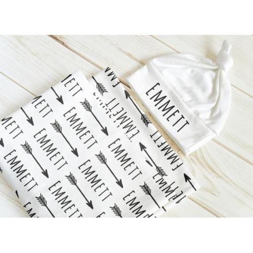 Personalized Baby Swaddle Blanket Arrows - Etsy