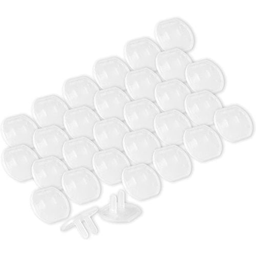 Power Gear 51175 Safety Plastic Outlet Covers, 30 Pack, Clear