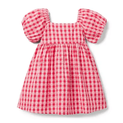 Girl Bright Ruby Gingham The Valentine Gingham Dress by Janie and Jack
