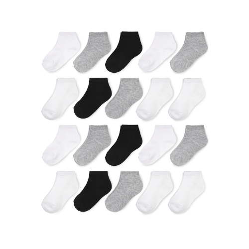 Wonder Nation Baby and Toddler Ankle Socks, 20-Pack, Sizes 0M-5T