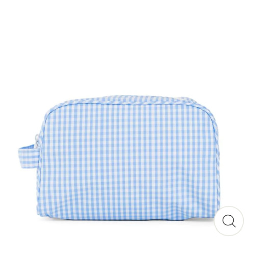 Dopp Bag - Stowaway - Gingham Sky
