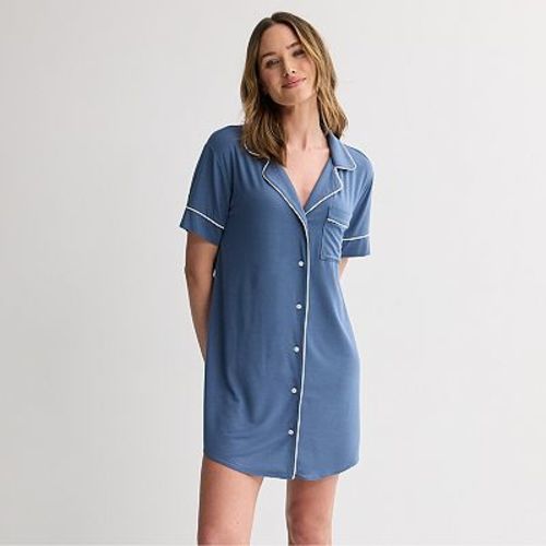 Women's Sonoma Goods For Life® Short Sleeve Modal Notch Sleepshirt