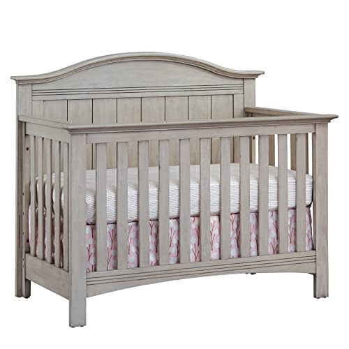 Soho Baby Chandler Premium 4-in-1 Convertible Crib, Stone Wash, GreenGuard Gold Certified