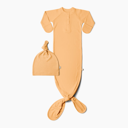 Goumi Kids x Babylist Goumi x Babylist Organic Cotton Gown & Hat Bundle - Honey