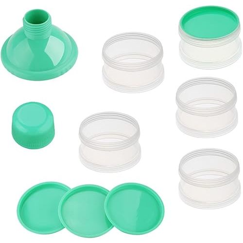 Accmor Formula Dispenser On The Go, 5 Compartments Stackable Formula Container for Travel, Baby Milk Powder Kids Snack Container, BPA Free