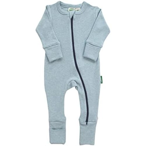 PARADE Organic Snuggle Soft Melange '2-Way' Zipper Romper