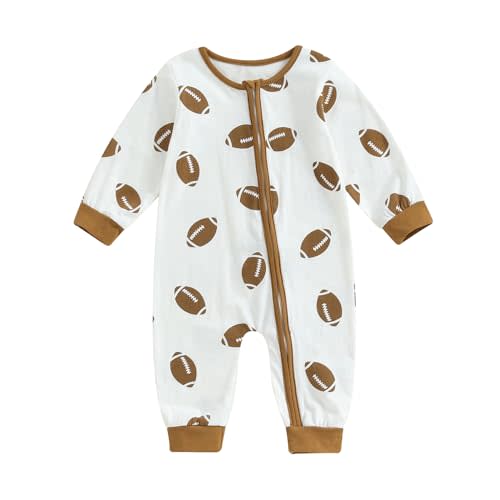 Karwuiio Baby Boy Girl Western Clothes Cow Print Long Sleeve Romper Jumpsuit One Piece Newborn Fall Winter Outfit