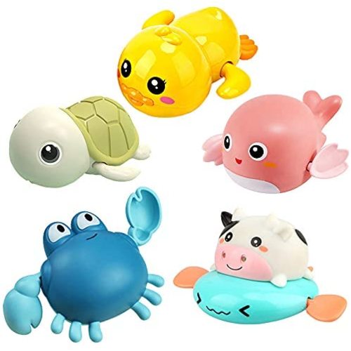 HOLYFUN baby bath toy, interactive light up & musical bathtub toys for  toddlers, floating squirting toys