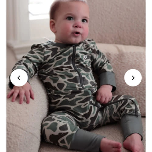 3-6 Mo Baby Zip Up - Retro Duck Camo – BURLEBO