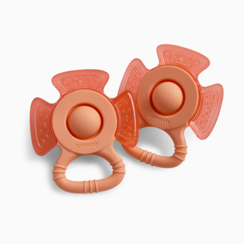 Sprucely Cooling Teether (2 Pack) - Cantaloupe