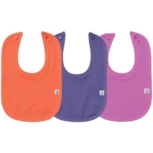 Leya & Lior 3-Pack Premium Instant Drying Baby Bibs - Unisex Boys & Girls StayDri Bibs for Drooling and Teething