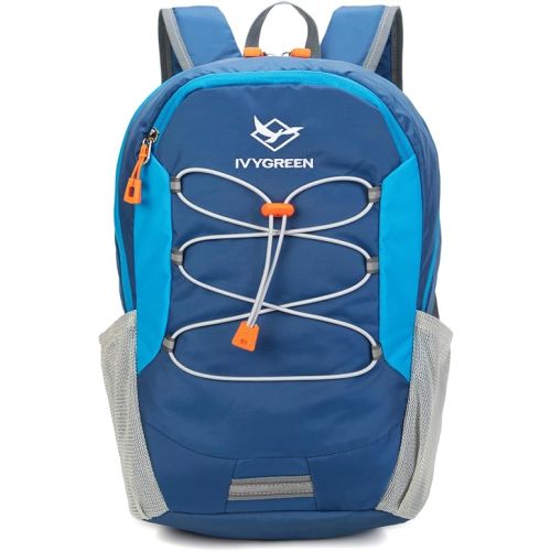 Little Kids Hiking Backpack for Boys or Girls, Small Daypack for Camping or Travel (Blue, Small)
