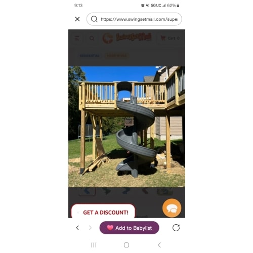 Super Open Spiral Slide - SwingSetMall.com