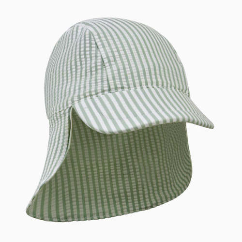 Stripe Seersucker Sun Safe Swim Hat