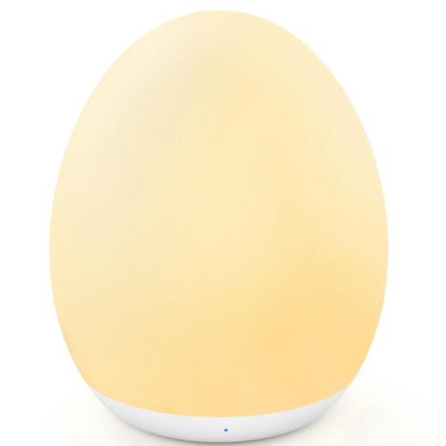 MediAcous Night Light for Kids Baby, Egg Light for Nursery, 7 Colors Changing & Stepless Dimming, Soft Silicone Touch Night Lamp with 1 Hour Timer, Rechargeable Nursery Night for Breastfeeding
