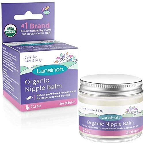 Lansinoh Organic Nipple Cream for Breastfeeding, 2 Ounces