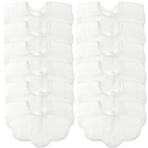 Baby Bibs Muslin Drool Teething Drooling Bibs for Baby Girl Boy Muslin Cotton