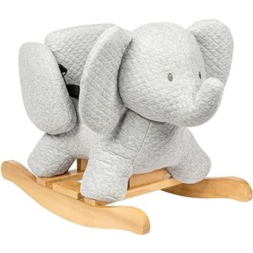 Nattou Rocking Horse Animal for Children, Tembo The Elephant, 10-36 Months, 25"x13"x18" in (64 x 34 x 46 cm), Grey, 929141