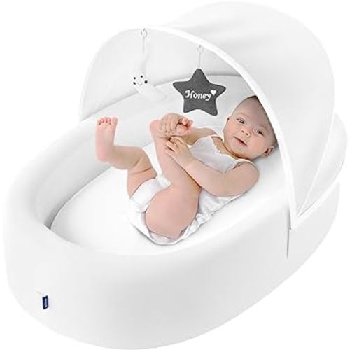 Premium Baby Lounger for Newborn, Infant and Toddler - Baby Nest Lounger - White