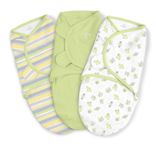 SwaddleMe Original Swaddle - Size Small/Medium, 0-3 Months, 3-Pack (Coral Days) Easy to Use Newborn Swaddle Wrap Keeps Baby Cozy and Secure and Helps Prevent Startle Reflex