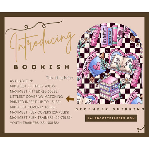 Littlest Cover Bookish Print | Covers with Snap in Inserts | Thea Evelyn Designs