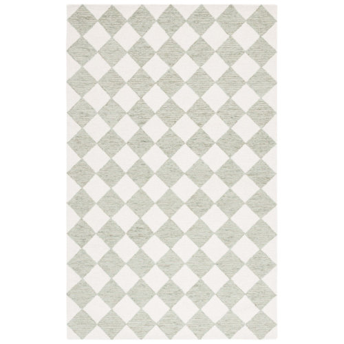 Safavieh Ebony Hand Tufted Wool Pile Checkered Rug & Reviews | Wayfair