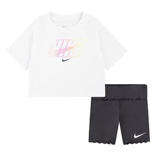 Baby & Toddler Girls Nike Swoosh T-shirt & Dri-FIT Motion Biker Shorts 2-Piece Set