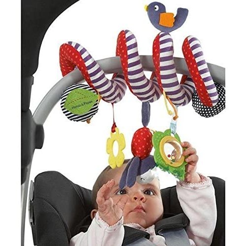 BeeSpring Kid Baby Crib Cot Pram Hanging Rattles Spiral Stroller Car Seat Toy