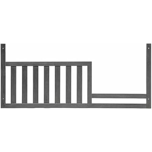 Toddler Bed Safety Guard Rail for Oxford Baby, Soho, Ozlo & Avalon Baby Convertible Cribs - Solid Wood Rail for Toddler Bed Conversion - Safety Rails for Children (Graphite Gray, Option 1)