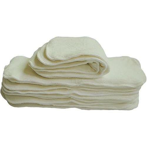 ALVABABY 12PCS Cloth Diaper Inserts 4-Layers Super Soft Inserts for Cloth Diapers and Cloth Diapers Covers 12MB