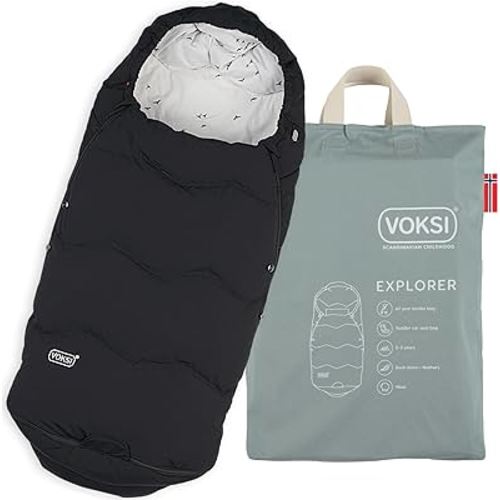 Explorer Stroller Footmuff, Natural Wool and Down, Universal Fit, Product of Norway