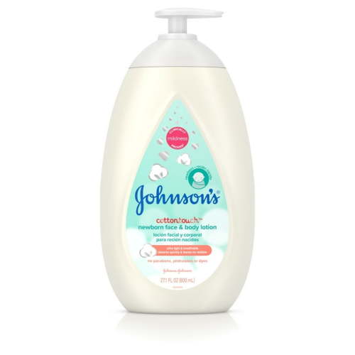 Johnson's CottonTouch Lotion for Newborn Baby Face & Body, 27.1 fl. oz