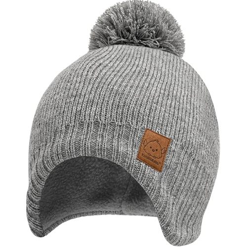 Baby Beanie, Baby Hats for Baby Boys, Girls - Baby Winter Hat, Baby Beanies,Newborn Beanie,Baby Boy Beanie, Baby Girl Hats,Toddler Boy Hat, Newborn Hats, Infant Hat,Hats for Kids (Gray) - 6-36 Months