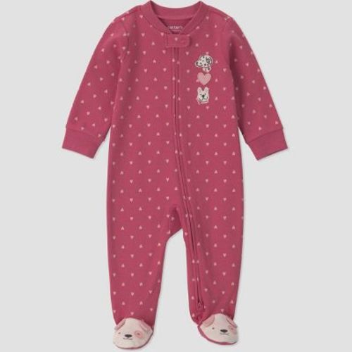 Carter's Just One You® Baby Girls' Dogs Sleep N' Play - Pink 6M